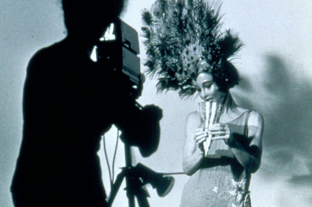Joan Jonas, Organic Honey's Vertical Roll, performance at Musee Galliera, Paris, France, 1973. | Photo by Beatrice Helligers Joan Jonas, Organic Honey's Vertical Roll, performance at Musee Galliera, Paris, France, 1973. | Photo by Beatrice Helligers