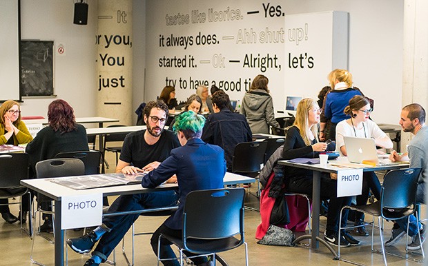 Portfolio Day is a chance for prospective Fine Arts students to sit down with faculty and get feedback. Portfolio Day is a chance for prospective Fine Arts students to sit down with faculty and get feedback.