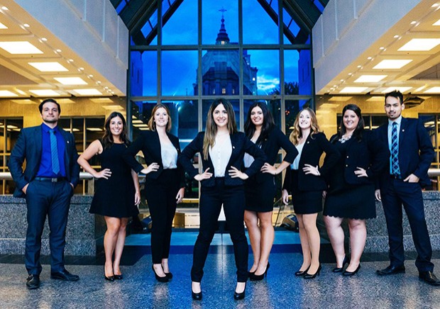 From left: Kevin Di Valerio, Andria Saba, Solène Tanguay, Mel Palumbo, Julia Lafrenière, Kim Chanel Vallée-Séguin, Kaitlyn Williams and Chris Carpini.