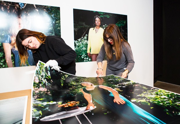 “The work is about empowering women but also about showing that there are deeply entrenched standards of beauty that have been upheld across centuries,” says Marisa Portolese (right).