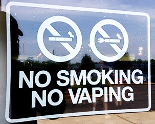 No vaping, please!