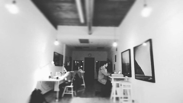 Jeremy Blinkhorn in his studio