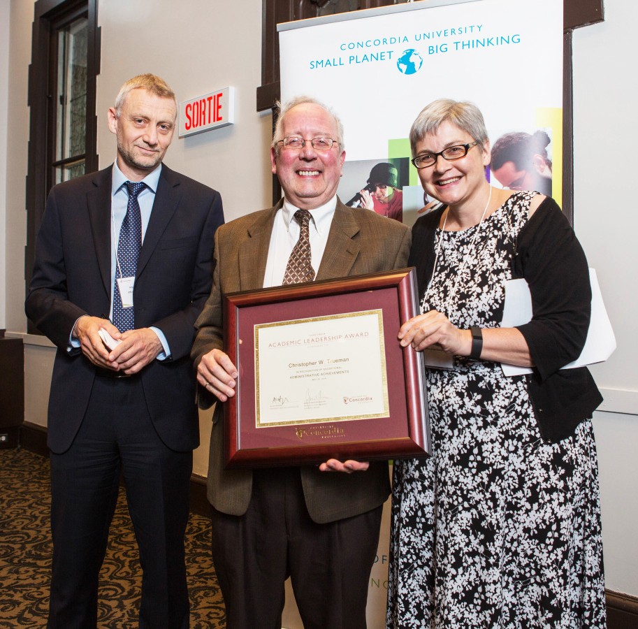 From left to right: Jorgen Hansen, Christopher Trueman and Lisa Ostiguy. 