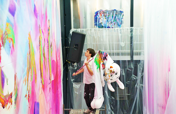 Brian Hunter uses video, interactive installations, and painting in his practice. | Image courtesy of the artist Brian Hunter uses video, interactive installations, and painting in his practice. | Image courtesy of the artist