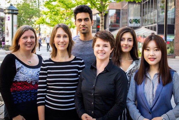 From left: Kathleen Boies, Frederica Martin, Mostafa Ayoobzadeh, Tracy Rothwell, Sahar Tehar and Yixin Pen.