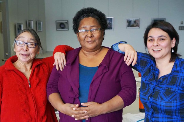 Nipivut is hosted by (from left) Akenisie Qumak, Annie Pisuktie and Pauyungie Nutaraaluk.