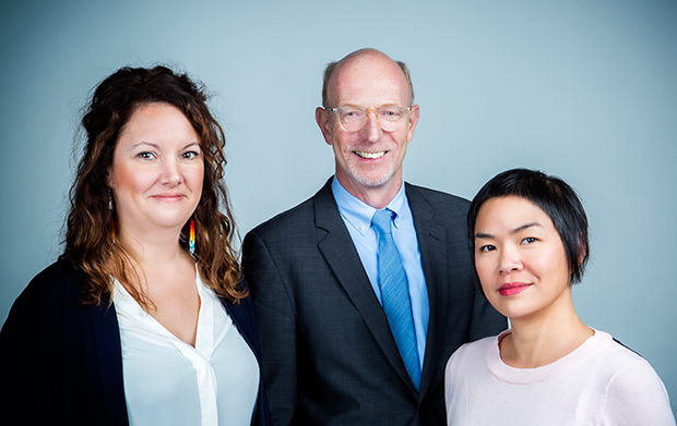 From left: Elizabeth Fast, Graham Carr and Charmaine Lyn.