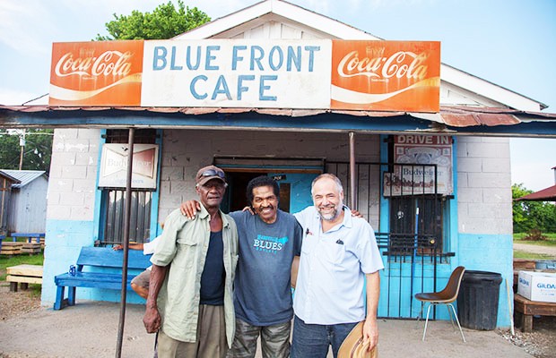 From left: Jimmy Duck, Bobby Rush and director Daniel Cross. | Image courtesy of EyeSteelFilm