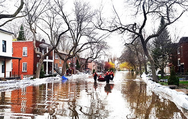 Emergency shelter is available to Concordians affected by flooding | Photo by Exlie on Ontario St (Flickr CC)