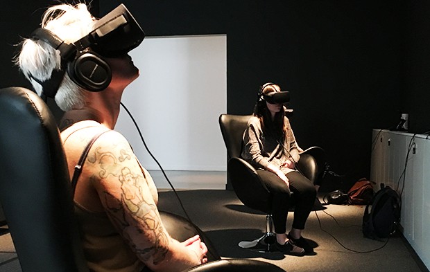 Virtual reality at the Phi Centre | Photo courtesy of Erica Lehrer Virtual reality at the Phi Centre | Photo courtesy of Erica Lehrer