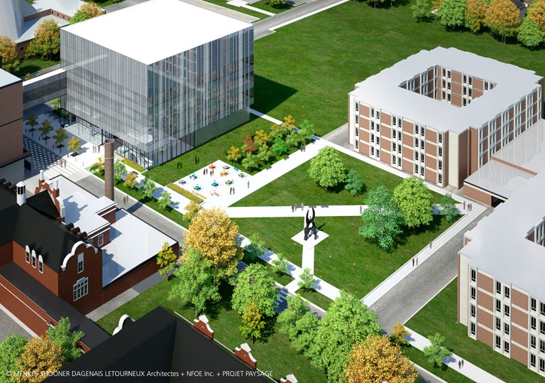 Expanding on the Richard J. Renaud Science Complex, the new Science Hub will house state-of-the-art laboratories and research spaces physically connecting our research communities to encourage interdisciplinary collaboration and foster innovation. 