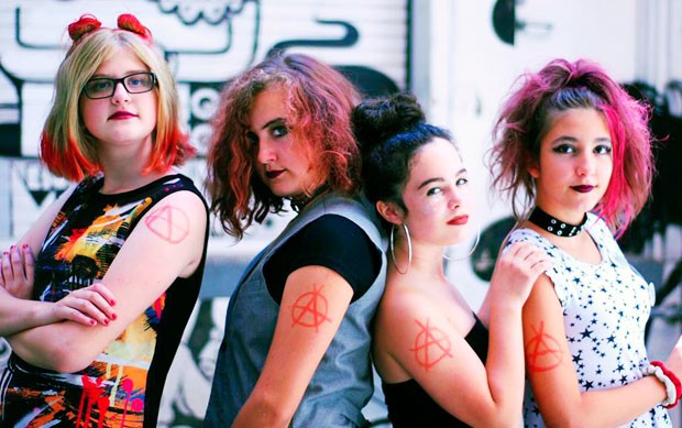 Guests speakers for the new seminar included Taharima Habib and Éloïse Choquette from Rock Camp for Girls Montréal. Pictured here is camp band the Daughters of Anarchy. | Photo by Tricia Robinson Guests speakers for the new seminar included Taharima Habib and Éloïse Choquette from Rock Camp for Girls Montréal. Pictured here is camp band the Daughters of Anarchy. | Photo by Tricia Robinson