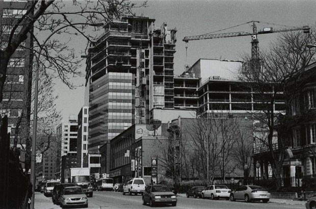 The Engineering and Visual Arts Building in construction, 2004. | Courtesy: Concordia's Records Management and Archives