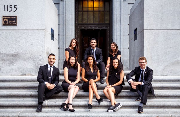 Student members of the 2018 Engineering Case Competition Executive Team. 