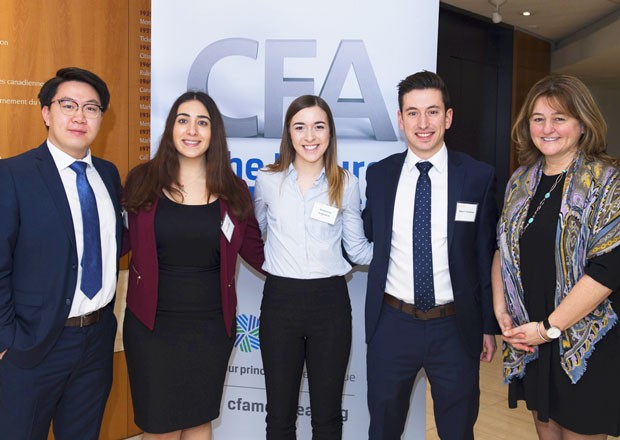 From left: Richard Yuan, Alina Israilian, Madeleine Sedgewick, Marco Tremblay and Reena Atanasiadis.