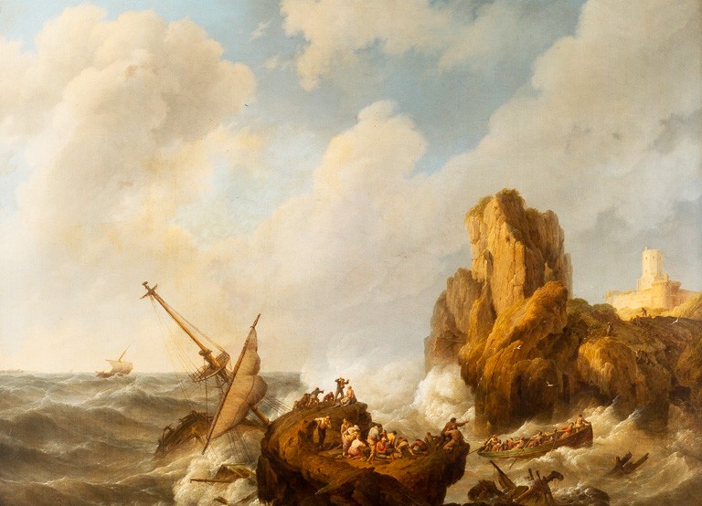 Storm at Sea, by Johannes Hermanus Koekkoek (1778-1851)