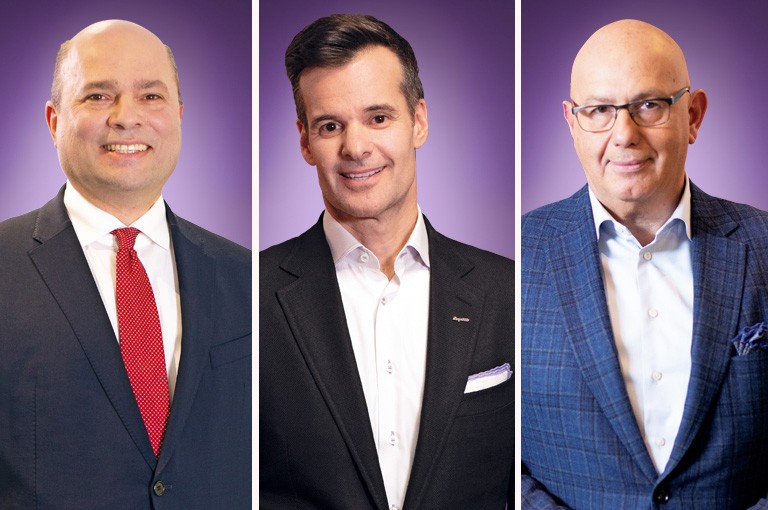 From left: Parsa Famili, Lino A. Saputo Jr. and Greg Rokos. From left: Parsa Famili, Lino A. Saputo Jr. and Greg Rokos.