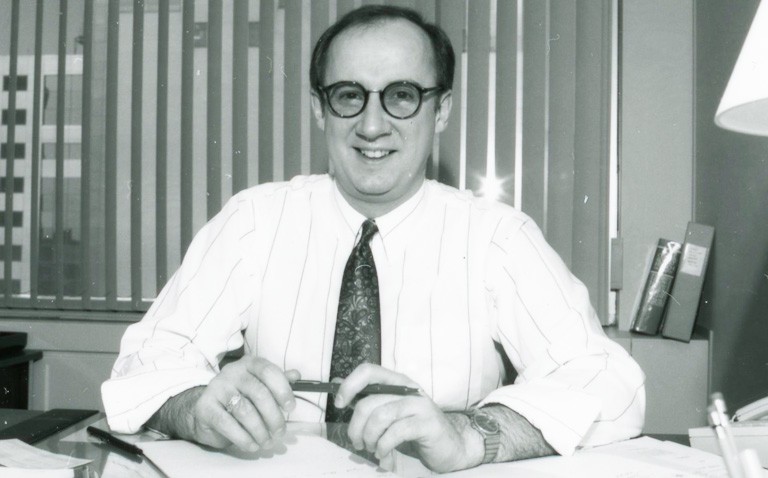 Donald Boisvert in his office in 1991.