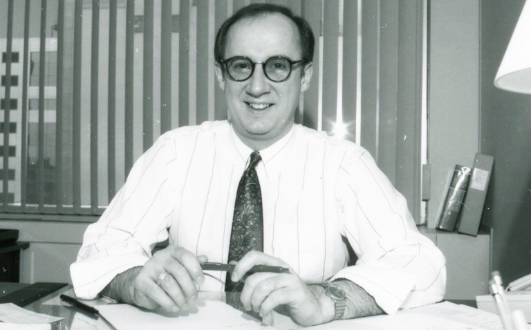 Donald Boisvert in his office in 1991. Donald Boisvert in his office in 1991.