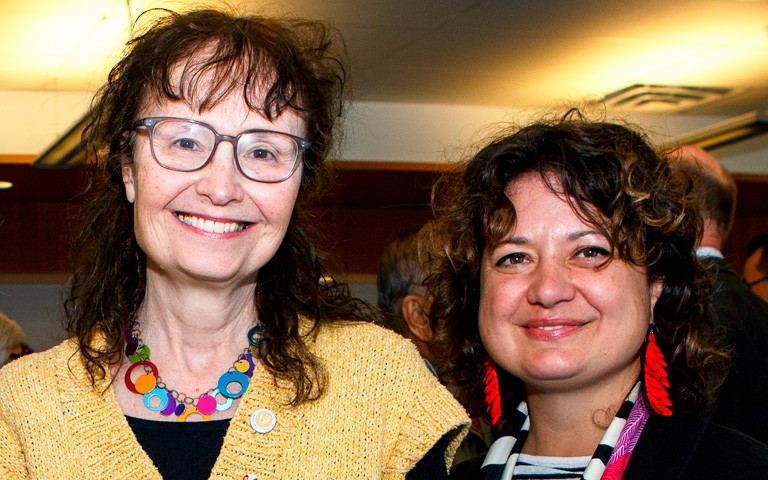 Martha Langford (left) and Joanna Berzowska. Martha Langford (left) and Joanna Berzowska.