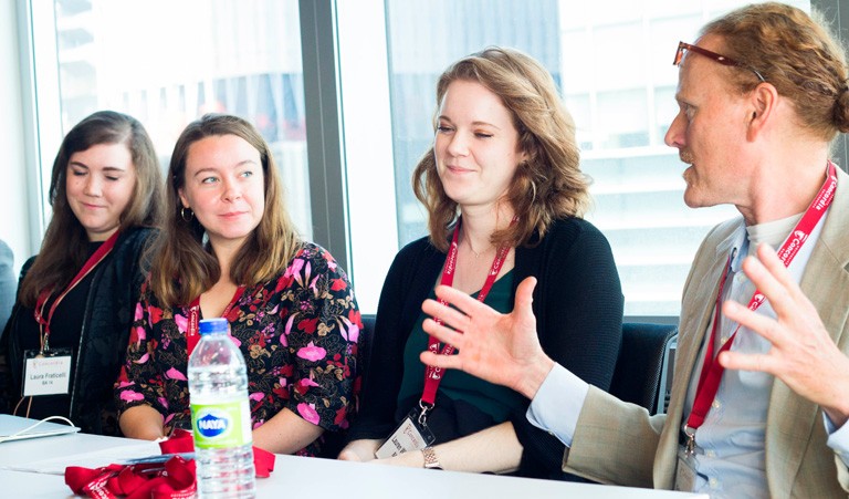 From left: Laura Fraticelli, Chanel Blouin, Lauren Williams and Peter McQueen. | Photos by Ariela Freedman