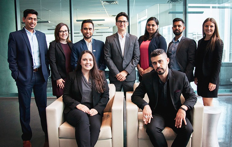 The organizing committee of this year's John Molson MBA International Case Competition.