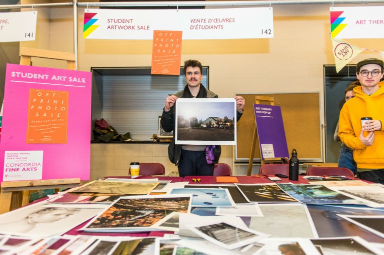 February 15 is also Portfolio Day, a chance for future fine arts students to see what current students are working on and get valuable feedback on their own work. | Photo by Justin Desforges