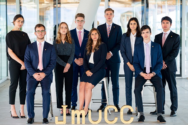 The John Molson Undergraduate Case Competition organizing committee for 2019-2020.