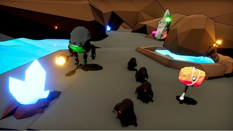 Students developed Rock ‘n’ Mole, a game wherein rock golems protect future generations of families of blind moles.