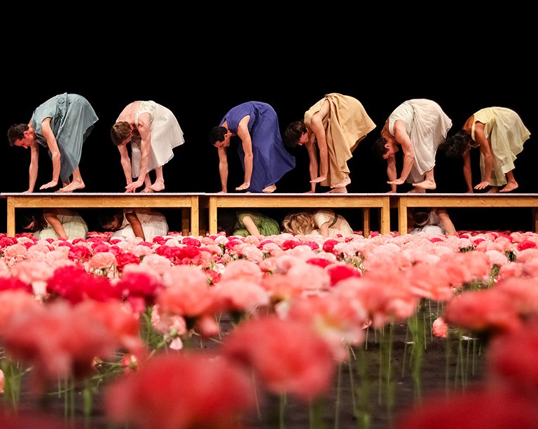 Concordia contemporary dance students join the virtual Nelken Line at Place des Arts