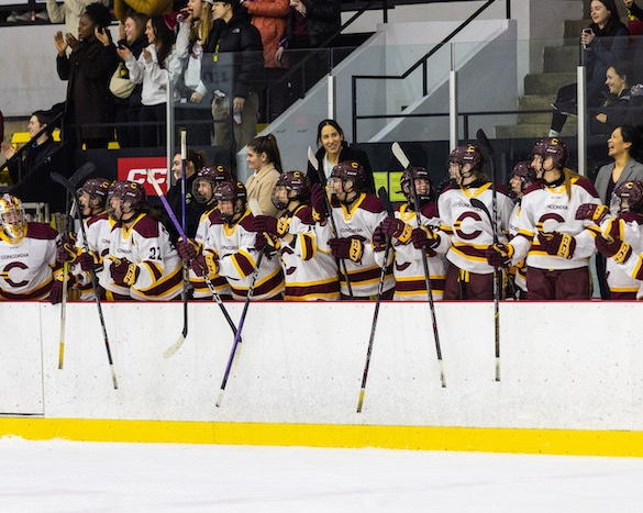Concordia women’s hockey team roars into the playoffs