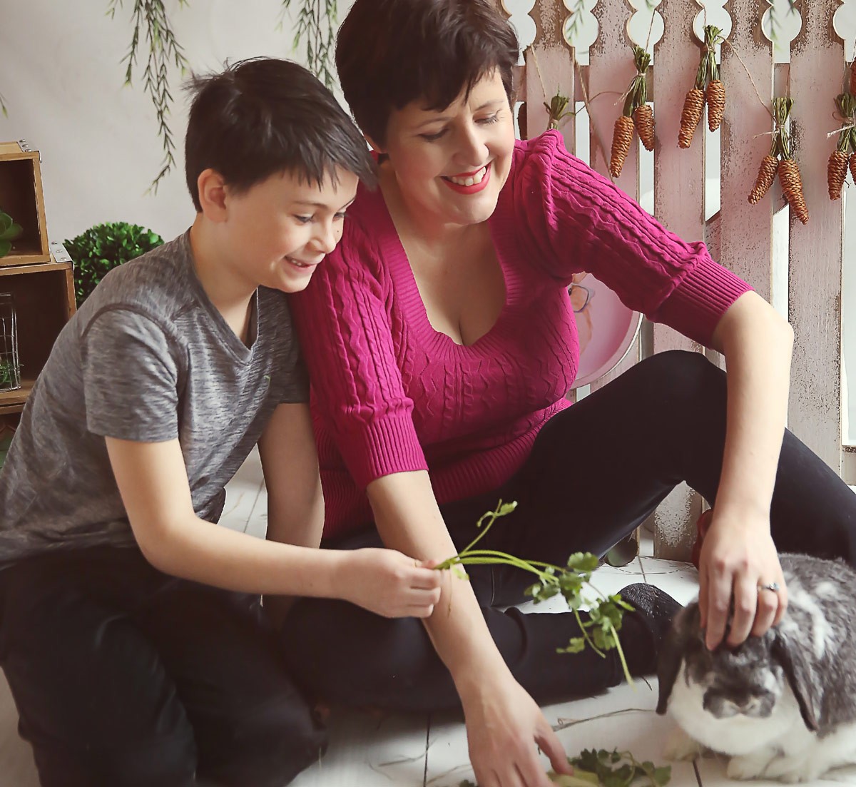 Julie Des Lauriers and son William