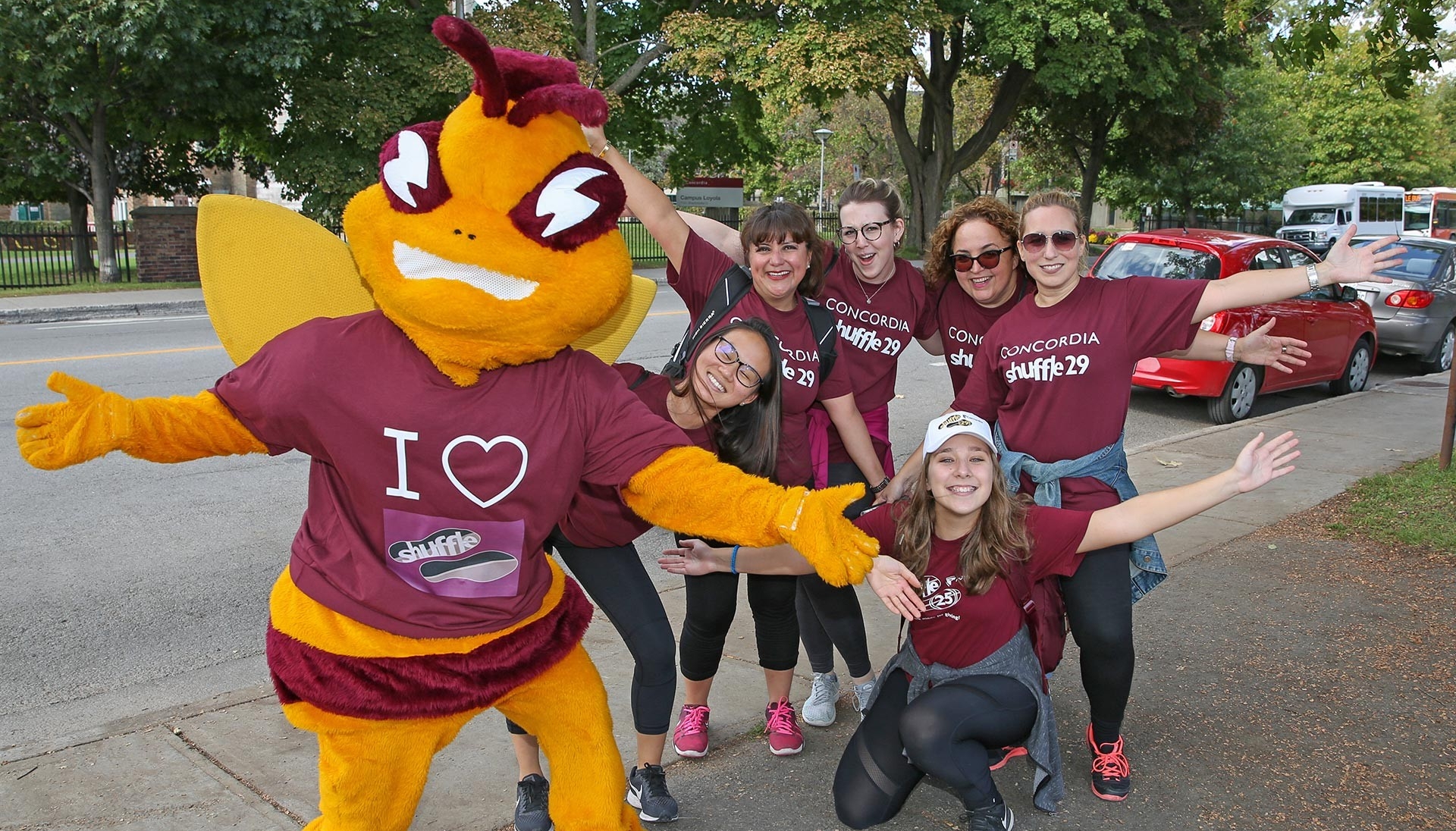 Shufflers with Buzz at Shuffle 29, 2018.