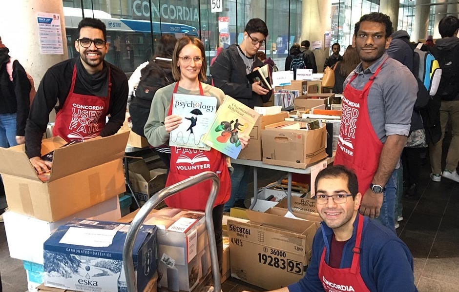 Concordia EPIC Used Book Fair volunteers