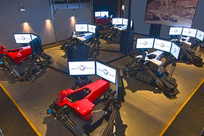 Vortex’s racing simulation machines