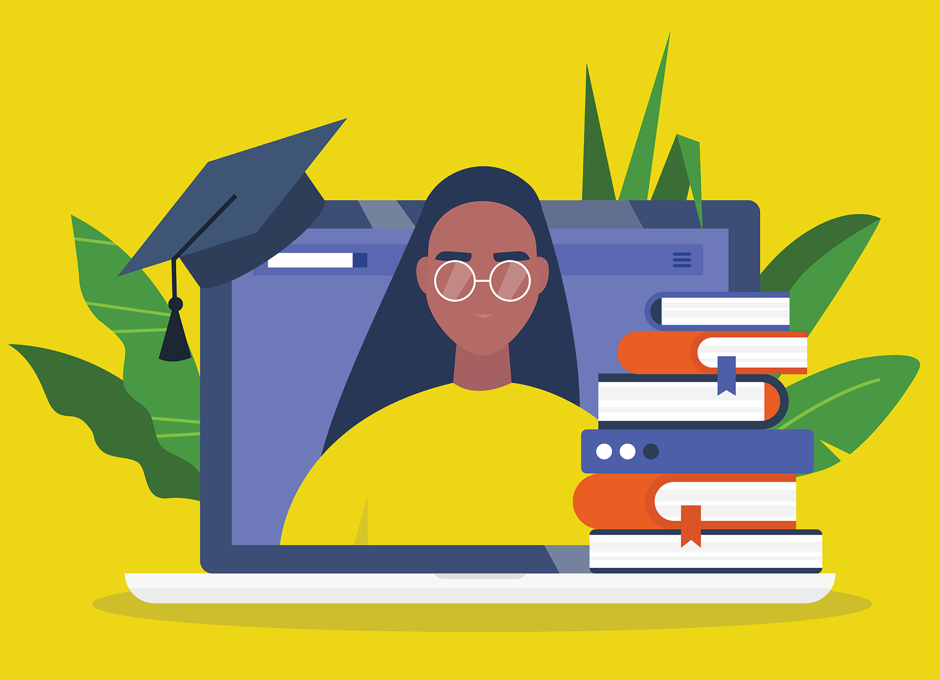 Our digital future - student with a laptop