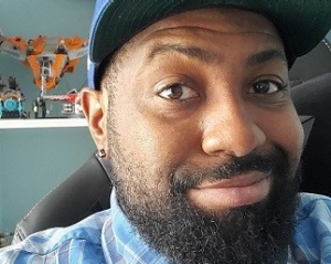 close-up of Brian Joseph, wearing a blue baseball cap