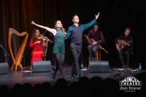 Lucas Lawton (right) with dance partner Natasha Woytiuk