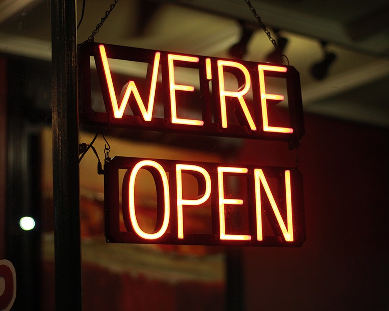 We’re open