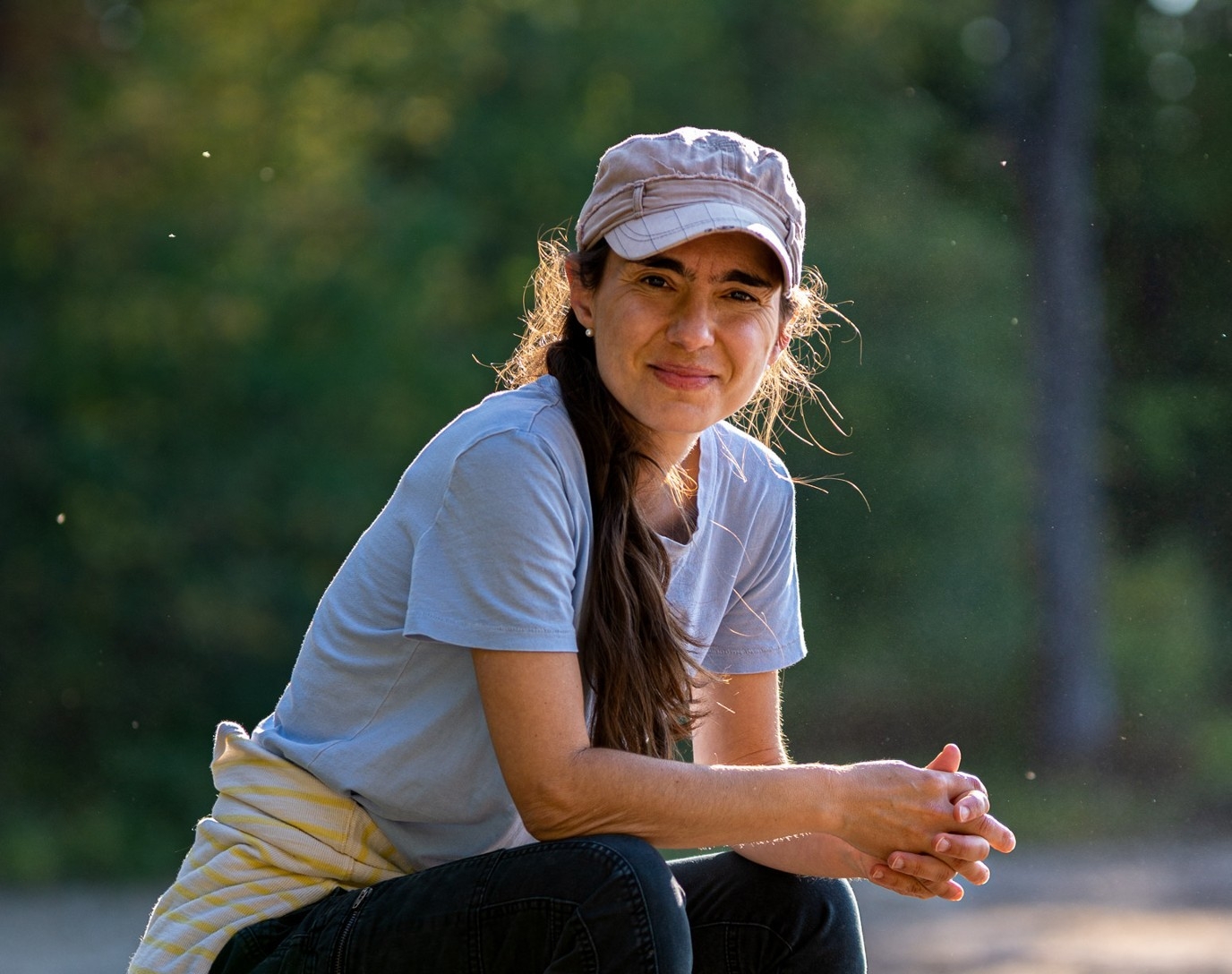 Katherine Jerkovic, on set.