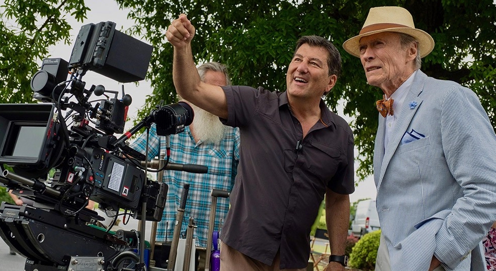 Campanelli and Eastwood on set of The Mule