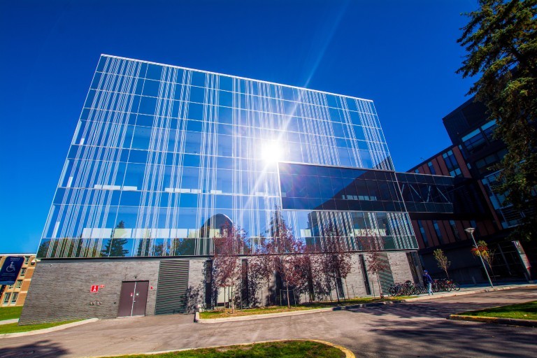 The exterior to Concordia's Applied Science Hub on the Loyola Campus
