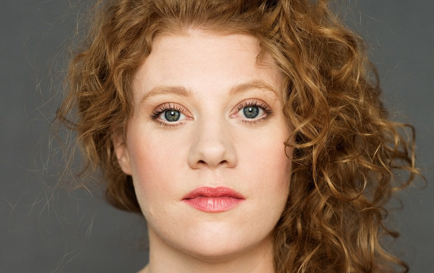 Actor Kathleen Stavert Portrait of a young woman with curly red hair