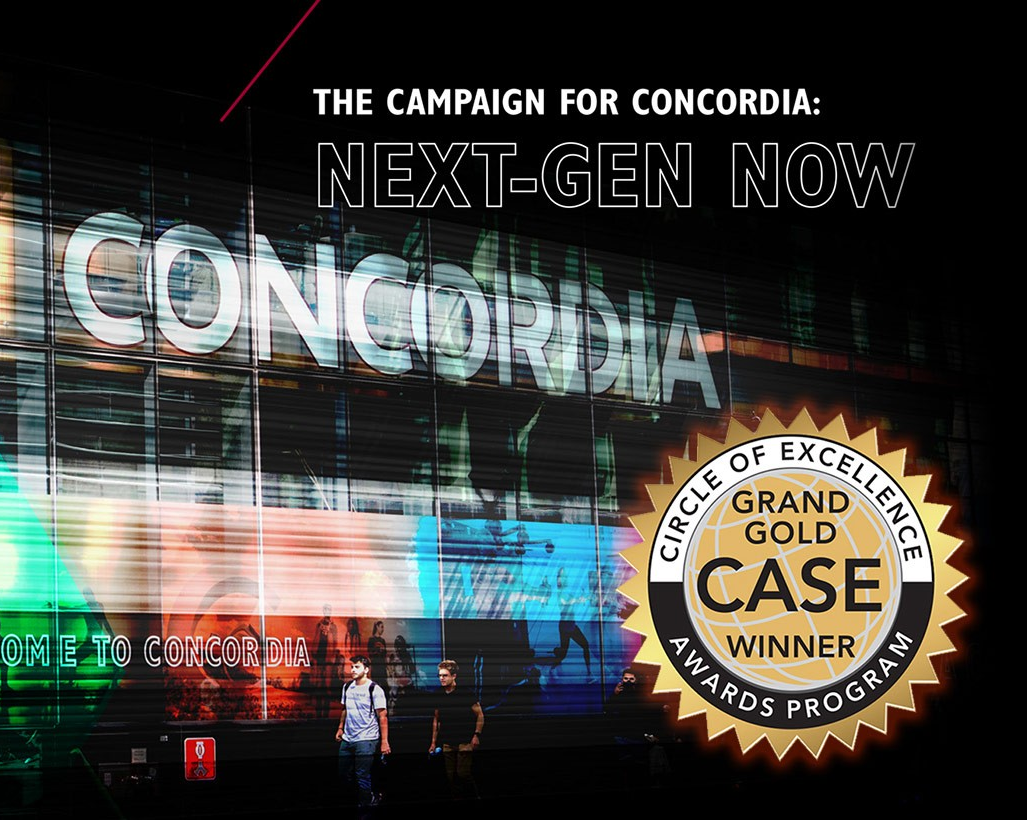 Concordia wins grand gold Circle of Excellence Award