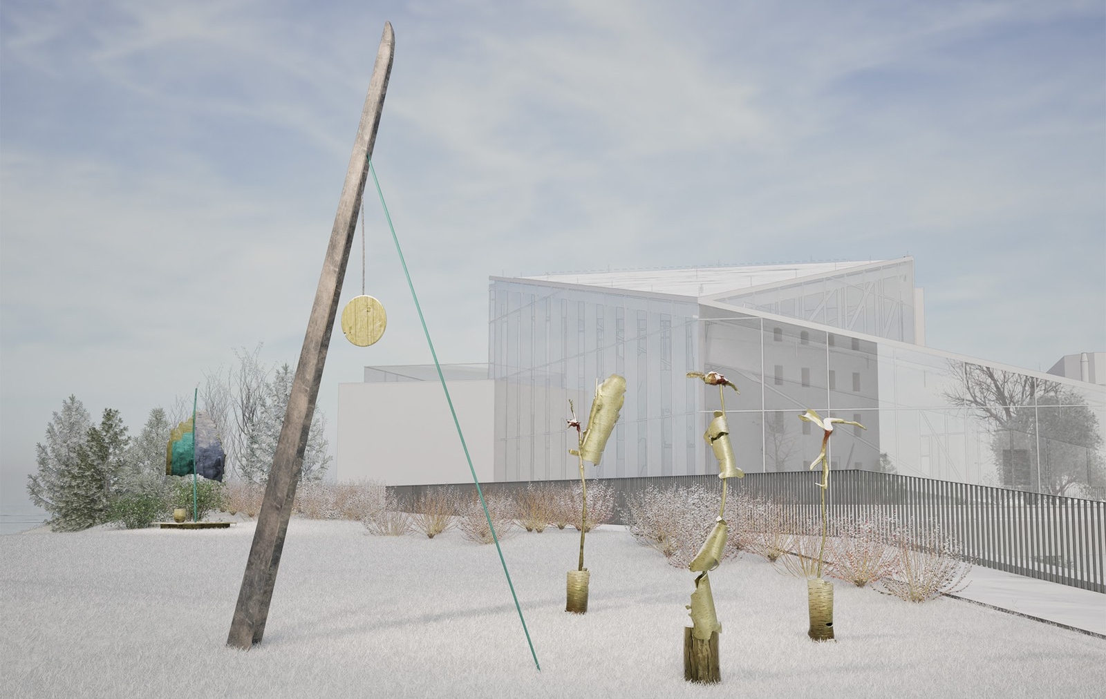 Rendering of artist Fiona Annis's Tale of Sources at Musée national des beaux-arts du Québec