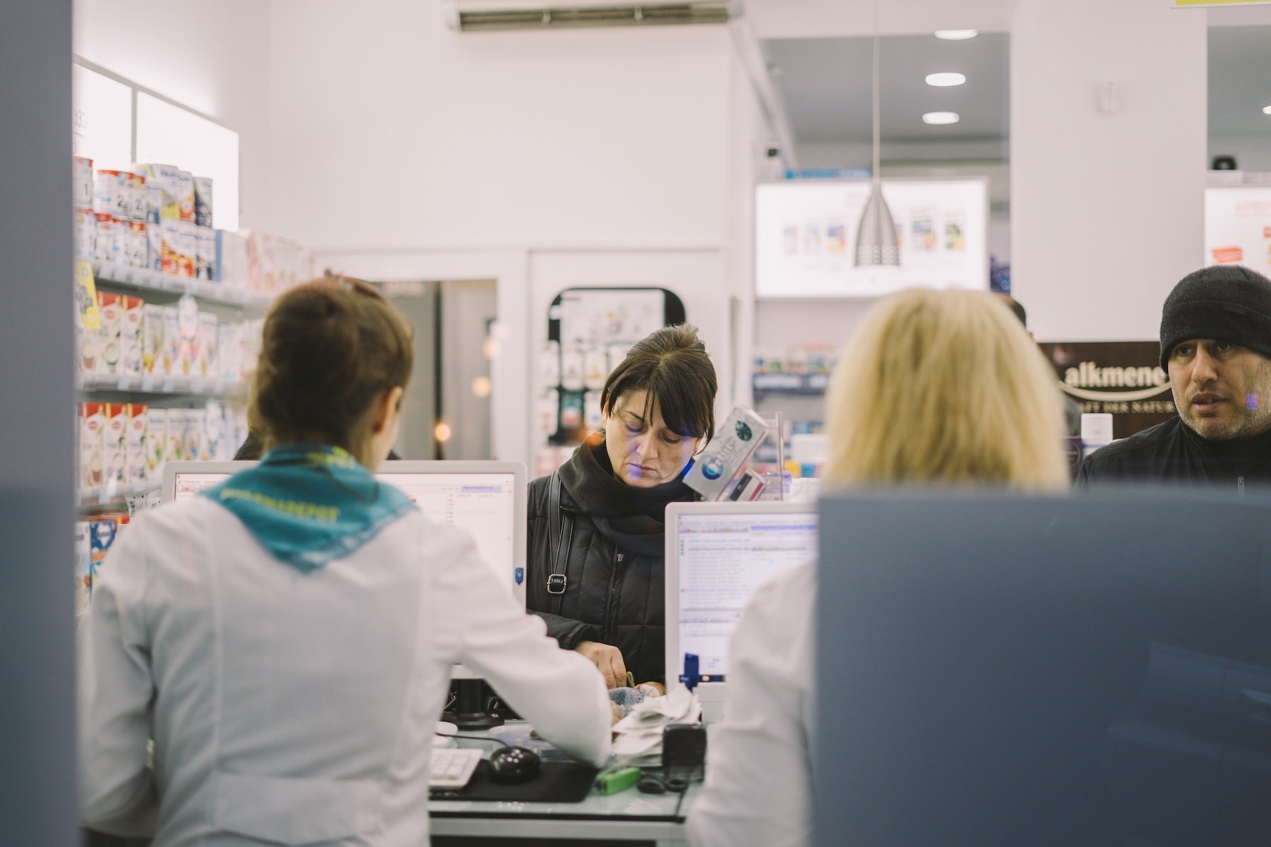 Visiting the pharmacy