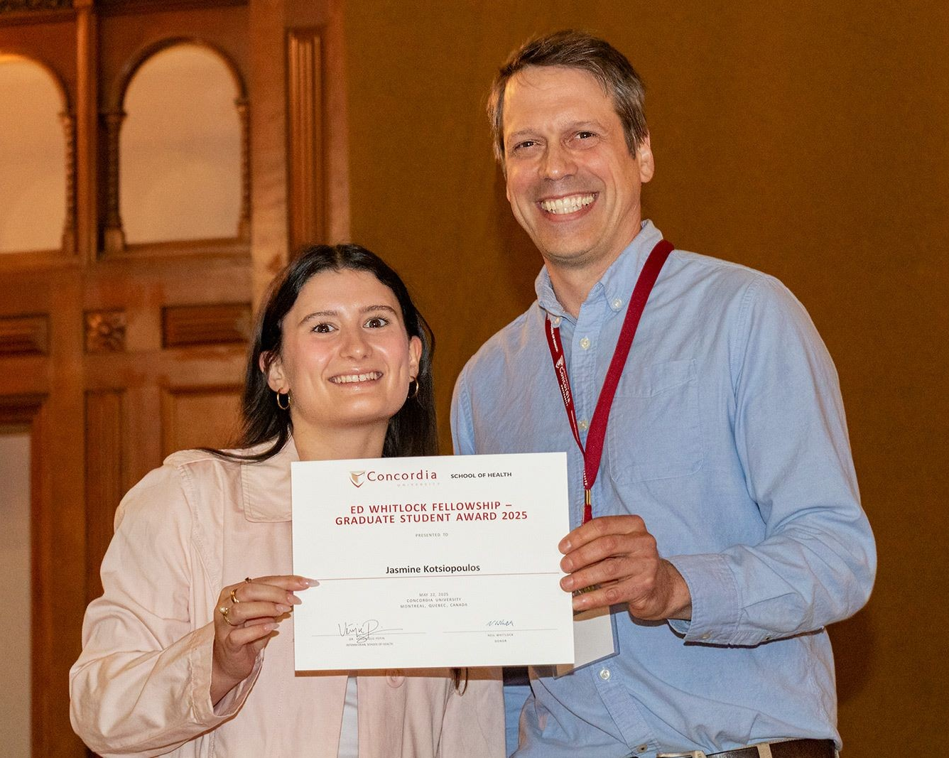 Graduate student Jasmine Kotsiopoulos wins 2025 Ed Whitlock Fellowship for research on aging and motivation 