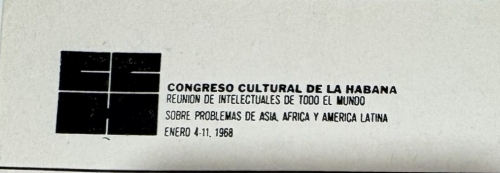 Header from a notepad produced for the Congreso Cultural de La Habana