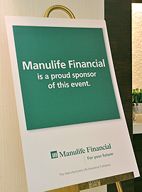 Manulife Sponsor sign