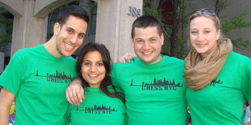 Concordia alumni volunteering at a Chess NYC event